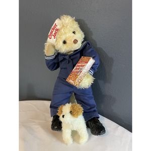 Cracker Jack teddy bear with dog Company Classics